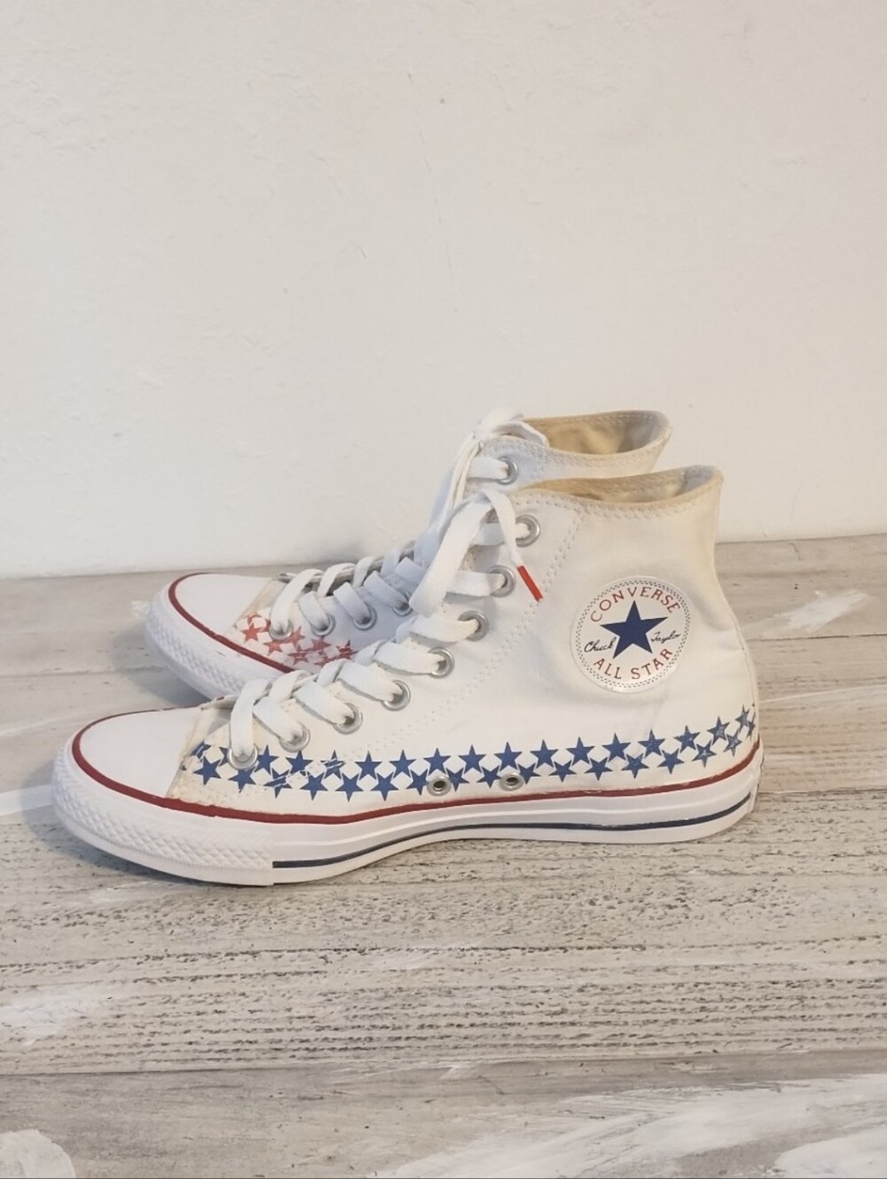 Converse unisex Hi Top Blue And Red Star All Star Americana flag (151015F)